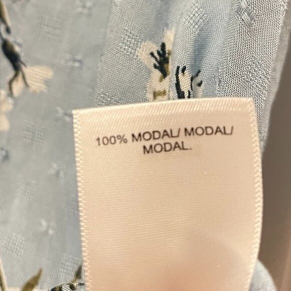 Lucky Brand Taylor Ruffle Peasant Blouse Blue - Small - Picture 10 of 16